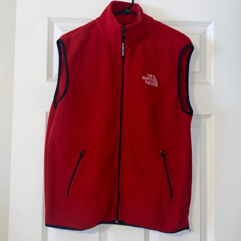 Red Northface Vest